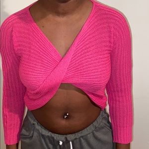 A pink cotton top